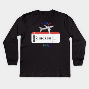 Souvenir from Chicago. Kids Long Sleeve T-Shirt